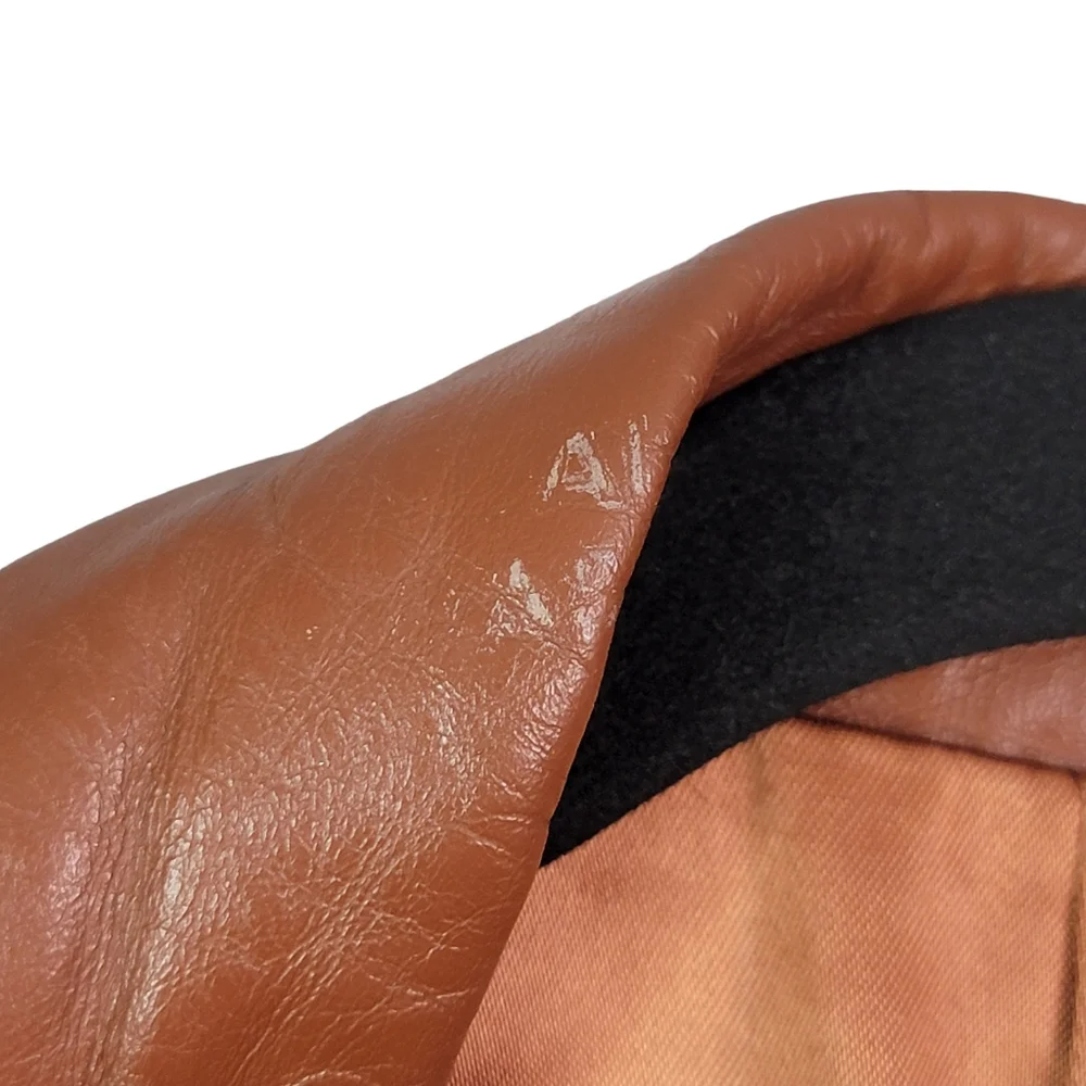 Sheplers Vintage Western Wear Genuine Leather Vented Mod Length Brwon Jacket 40 - Picture 6 of 16